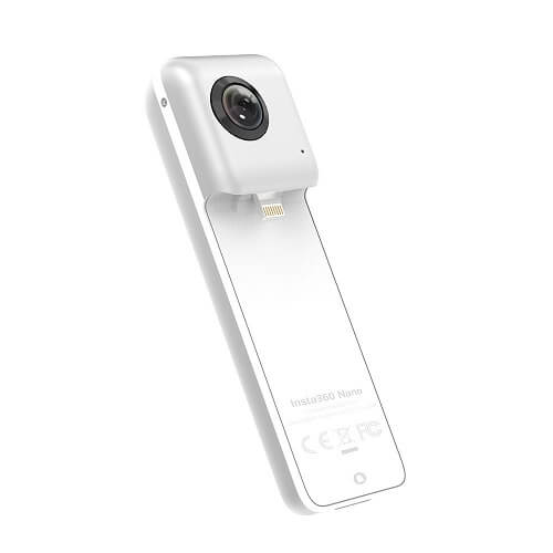 Insta360 Nano Compact Mini Panoramic 3 K HD Video 210 Degree Dual Wide Angle Panoramic Macro Fisheye Lens For Headset Goggle
